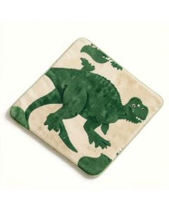 Dinosaurs Cartoon Of Colorful Different Dinosaur Silhouette Bath Rug (synthetic illustration; no displayed measurements)