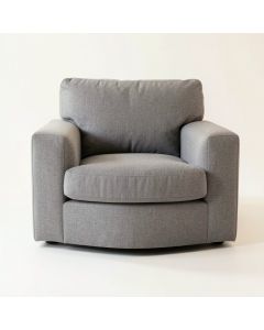 Reed Dale Upholstered Armchair - Gray (synthetic illustration; no displayed measurements)