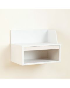 Meadow Branch Wall-Mounted Shelf - White (synthetic illustration; no displayed measurements)