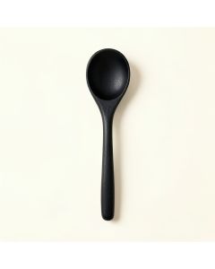 Fern Crest Cooking Spoon - Black (synthetic illustration; no displayed measurements)
