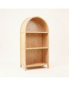 Wren Brook Freestanding Bookcase - Beige (synthetic illustration; no displayed measurements)