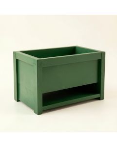 Wren Branch Empty Raised Planter - Green (synthetic illustration; no displayed measurements)