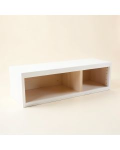 Maple Bend Shoe Storage Bench - White (synthetic illustration; no displayed measurements)