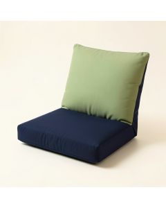 Indoor/Outdoor Lounge Chair Cushion (synthetic illustration; no displayed measurements)