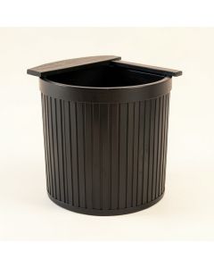 Cliff Bluff Closed Garden Compost Bin - Black (synthetic illustration; no displayed measurements)