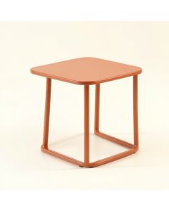 Wren Branch Compact Balcony Table - Terracotta (synthetic illustration; no displayed measurements)