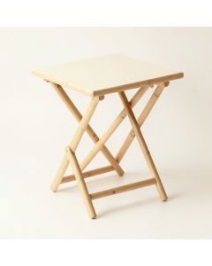 Sage Crest Compact Balcony Table - Cream (synthetic illustration; no displayed measurements)