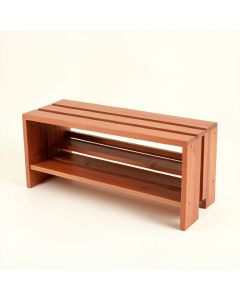 Dune Dell Shoe Storage Bench - Terracotta (synthetic illustration; no displayed measurements)