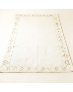 Hazel Brook Rectangular Area Rug - White (synthetic illustration; no displayed measurements)