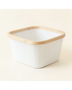 Summit Canyon Empty Storage Basket - White (synthetic illustration; no displayed measurements)