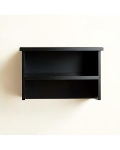 Stone Bridge Wall-Mounted Shelf - Black (synthetic illustration; no displayed measurements)