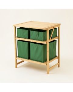 Ridge Arc Laundry Sorting Station With Plain Removable Bags - Green (synthetic illustration; no displayed measurements)