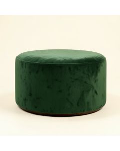 Dilan Velvet 28 '' Wide Velvet Round Cocktail Ottoman (synthetic illustration; no displayed measurements)