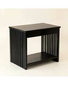 Slate Bluff Small Writing Desk - Black (synthetic illustration; no displayed measurements)