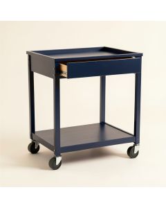 Harbor Edge Empty Rolling Workshop Cart - Navy (synthetic illustration; no displayed measurements)