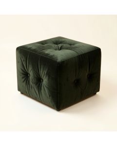 Bonita 18 '' Velvet Tufted Square Cube Ottoman (synthetic illustration; no displayed measurements)
