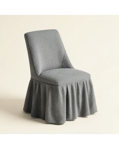 Universal Elastic Dining Chair Covers 3D Bubble Lattice Slipcover With Skirt -Dining Chair (synthetic illustration; no displayed measurements)