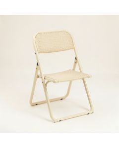 Vale Crossing Folding Outdoor Chair - Cream (synthetic illustration; no displayed measurements)