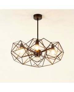 Iain 6-Light Unique / Statement Geometric Chandelier (synthetic illustration; no displayed measurements)