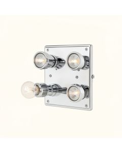 Haswell 4 - Light Led Dimmable Polished Chrome Flush Mount (synthetic illustration; no displayed measurements)