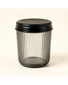 Fern Brook Storage Canister With Lid - Black (synthetic illustration; no displayed measurements)