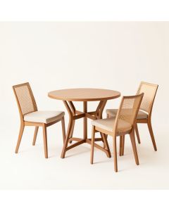 Lola 3 Piece Bistro Set With Cushions (synthetic illustration; no displayed measurements)