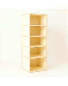 Clay Dale Narrow Cubby Tower - Cream (synthetic illustration; no displayed measurements)