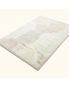 Powell White Abstract Area Rug (synthetic illustration; no displayed measurements)