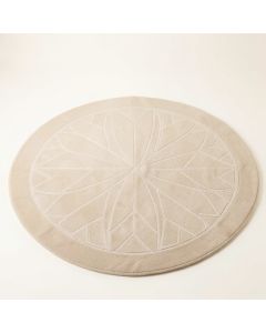Olive Bluff Round Area Rug - Beige (synthetic illustration; no displayed measurements)