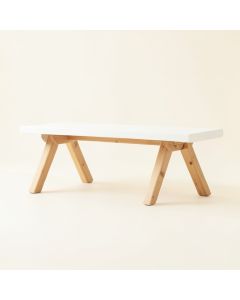 Glen Canyon Indoor Bench - White (synthetic illustration; no displayed measurements)