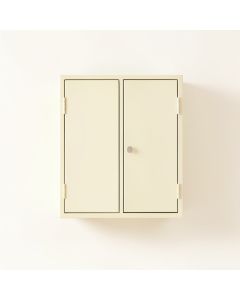 Bay Crest Wall-Mounted Laundry Cabinet - Ivory (synthetic illustration; no displayed measurements)
