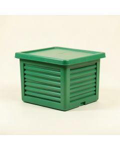 Dune Arc Closed Outdoor Storage Box (synthetic illustration; no displayed measurements)