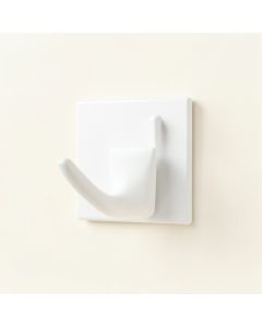 River Bridge Wall-Mounted Robe Hook - White (synthetic illustration; no displayed measurements)