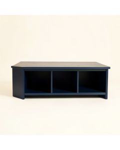 Elm Arc Shoe Storage Bench (synthetic illustration; no displayed measurements)