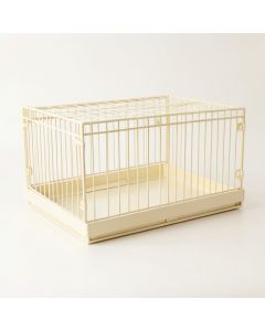 Linden Canyon Empty Furniture-Style Pet Crate - Cream (synthetic illustration; no displayed measurements)
