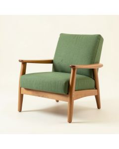 Elm Bluff Upholstered Armchair - Green (synthetic illustration; no displayed measurements)