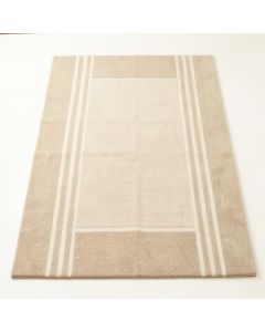 Oak Arc Rectangular Area Rug - Beige (synthetic illustration; no displayed measurements)