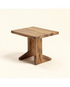 Yunel Outdoor Wood End Table (synthetic illustration; no displayed measurements)