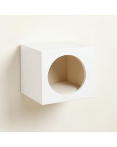 Olive Arc Wall-Mounted Cat Perch (synthetic illustration; no displayed measurements)
