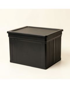 Olive Bridge Closed Outdoor Storage Box - Black (synthetic illustration; no displayed measurements)