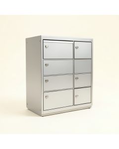 High Security 9 Door Front Load 4C Horizontal Mail Center (synthetic illustration; no displayed measurements)