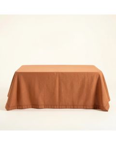 Aspen Edge Flat Bed Sheet - Terracotta (synthetic illustration; no displayed measurements)