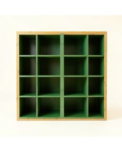 Flint Arc Empty Mug-Storage Cabinet Insert - Green (synthetic illustration; no displayed measurements)