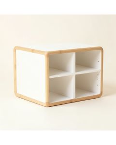 Pine Branch Low Toy Storage Unit - White (synthetic illustration; no displayed measurements)
