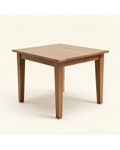 Aoun 34.5 '' Rubberwood Solid Wood Dining Table (synthetic illustration; no displayed measurements)