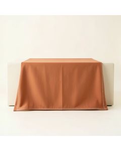 Shore Branch Flat Bed Sheet - Terracotta (synthetic illustration; no displayed measurements)