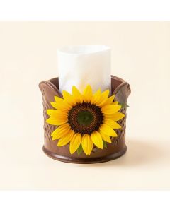 Zeller Sunflower Cast Iron Napkin Holder (synthetic illustration; no displayed measurements)