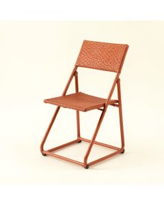 Briar Bend Folding Outdoor Chair - Terracotta (synthetic illustration; no displayed measurements)