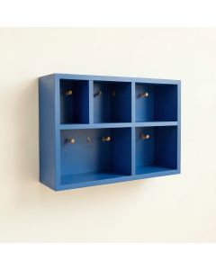 Heath Crossing Wall-Mounted Entryway Organizer Shelf - Blue (synthetic illustration; no displayed measurements)