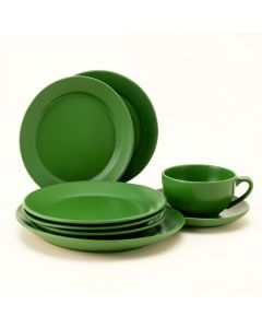 Ringgold Bamboo , Pineapple 12 Piece Melamine Dinnerware Set , Service For 4 (synthetic illustration; no displayed measurements)
